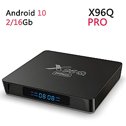 Приставка Android SMART TV BOX X96 Q PRO 2/16 GB Smart TV Box в Android TV 10 Чорна (16084-hbr)