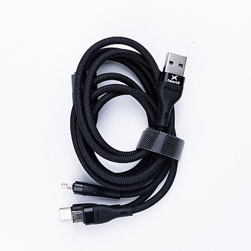 Универсальный зарядный кабель 3 в 1 Smart X Type-C/Micro-USB/Lightning (UR521)