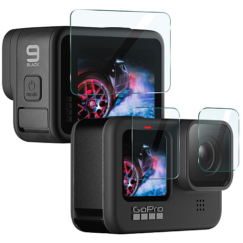 Защитное стекло комплект 3 шт для GoPro HERO 9 BeWatch (12203GO09)