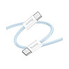 Кабель для зарядки Hoco X104 Source Type-C to Type-C 60W 20V/3A 2 м Голубой