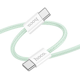 Кабель для зарядки Hoco X104 Source Type-C to Type-C 60W 20V/3A 2 м Зеленый