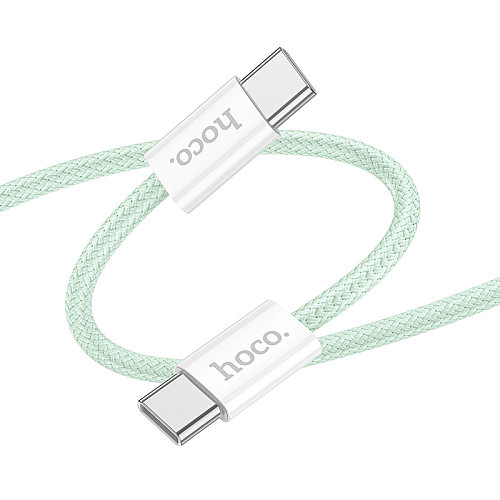 Кабель для зарядки Hoco X104 Source Type-C to Type-C 60W 20V/3A 2 м Зеленый