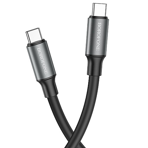Кабель USB Borofone BX82 Bountiful Type-C to Type-C 60W 20V / 3A 1 m Black