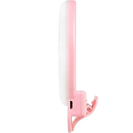 Кольцева світлодіодна LED лампа на телефон RIAS A4S RGB акумуляторна з дзеркалом 11см