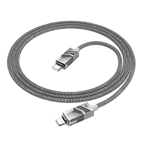 Кабель для зарядки и обмена данными Borofone BU42 Octavia PD27W Type-C to Lightning 1.2 m Серый