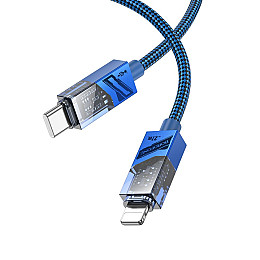 Кабель для зарядки и обмена данными Borofone BU42 Octavia PD27W Type-C to Lightning 1.2 m Синий
