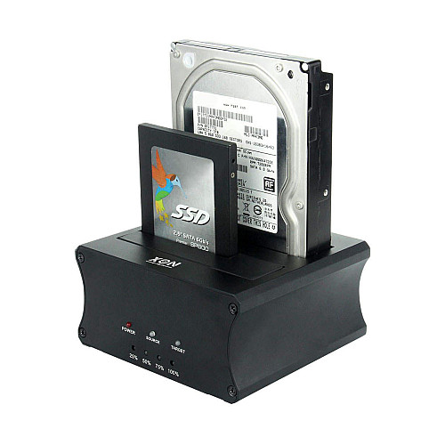 Док-станция XON MemoryDock для двух 2.5"/3.5" SATA HDD/SSD USB 3.0 Черный (XMD1A12SA2PB 6518)
