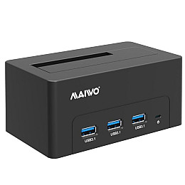 Док-станція Maiwo 2.5"/3.5" SATA HDD/SSD 4xUSB 3.0 Чорний (K308H 6372)
