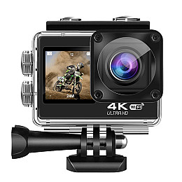 Водонепроникна екшн камера RIAS Q60AR WiFi 4K Black