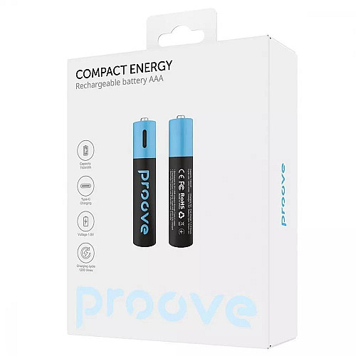 Аккумулятор Proove Compact Energy AAA 720mWh Type-C 2 штуки