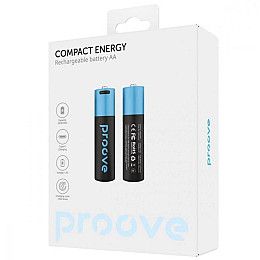 Акумулятор Proove Compact Energy AA 2400mWh Type-C 2 штуки