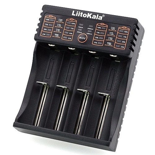 Зарядное устройство LiitoKala Lii-402 для 4х аккумуляторов Li-Ion/LiFePO4/Ni-Mh Black
