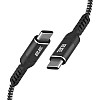 Кабель синхронизации зарядки Type-C 2E USB-C - USB-C PD 3.1 240W 1m Black