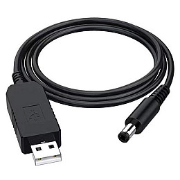 Кабель конвертер RIAS NP-FW50 для Wi-Fi роутера з 5V на 12V USB Black