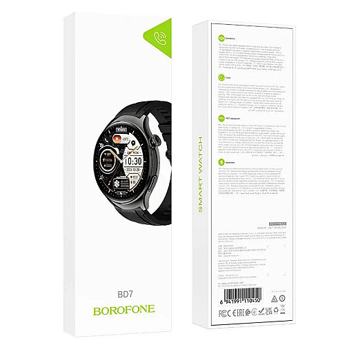 Смарт годинники Borofone BD7 AMOLED Смарт спортивні годинники Металевий сірий