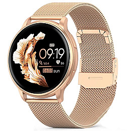 Смарт-годинники жіночі UWatch Melisia Gold 2 ремінці Золотий (2967)