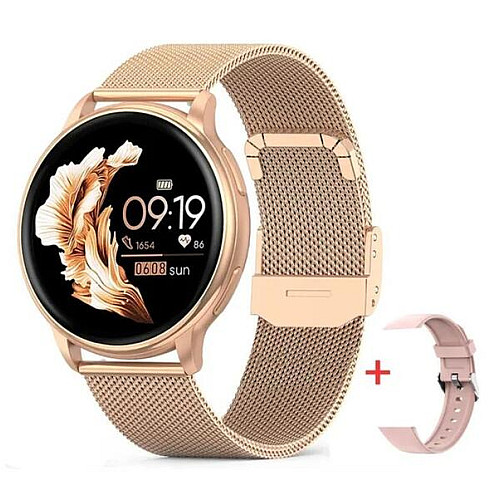 Смарт-часы женские UWatch Melisia Gold 2 ремешка Золотой (2967)