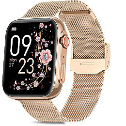 Смарт-годинники жіночі UWatch Sensation Gold 2 ремінці Золотий (3180)