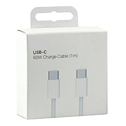 Кабель для зарядки USB Apple Type-C to Type-C 60W 1 м White