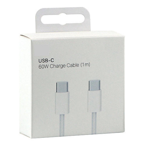Кабель для зарядки USB Apple Type-C to Type-C 60W 1 м Білий
