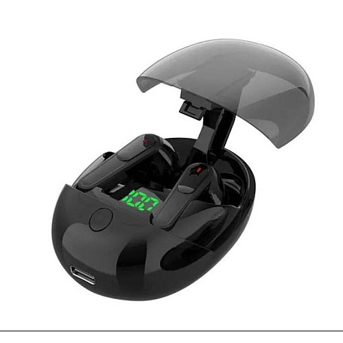 Наушники бездротові блютуз TWS Pro One з боксом для зарядки Black (16504)