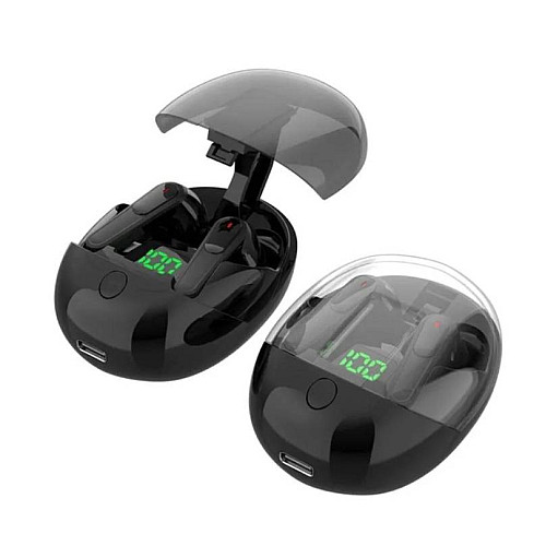 Наушники бездротові блютуз TWS Pro One з боксом для зарядки Black (16504)