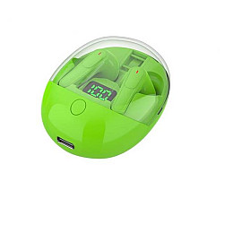 Наушники беспроводные блютуз TWS Pro One с боксом для зарядки Green (16507)