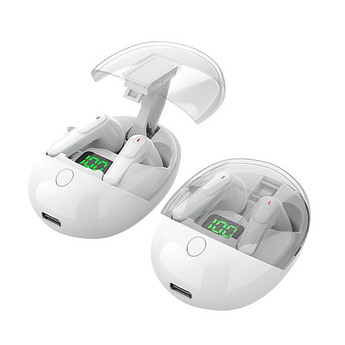 Наушники беспроводные блютуз TWS Pro One с боксом для зарядки White (16505)