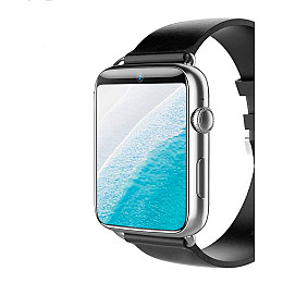 Смарт-годинники з Sim картою 4G Lemfo LEM10 1G+16G силіконовий ремінець Silver Black (16345)