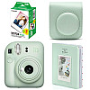 Набор камера Fujifilm Instax Mini 12/Фотобумага 20 шт/Чехол/Фотоальбом 64 фото Зеленый (2148686540)