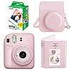 Набор камера Fujifilm Instax Mini 12/Фотобумага 20 шт/Чехол/Фотоальбом 64 фото Розовый (2148686541)