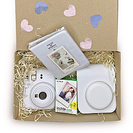 Набір камера Fujifilm Instax Mini 12/Фотопапір 20 шт/Чохол/Фотоальбом 64 фото Білий (2148686543)