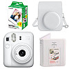 Набор камера Fujifilm Instax Mini 12/Фотобумага 20 шт/Чехол/Фотоальбом 64 фото Белый (2148686543)
