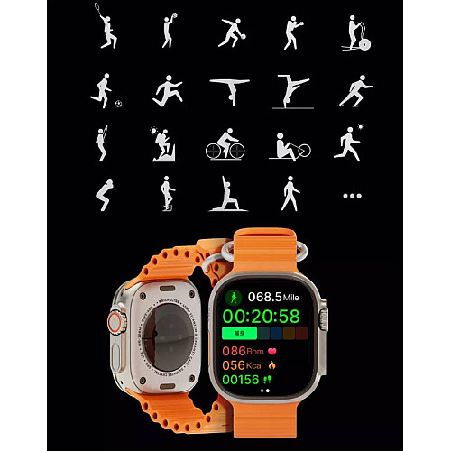 Смарт-годинники Skmei S233 силіконовий ремінець Orange (16697-hbr)