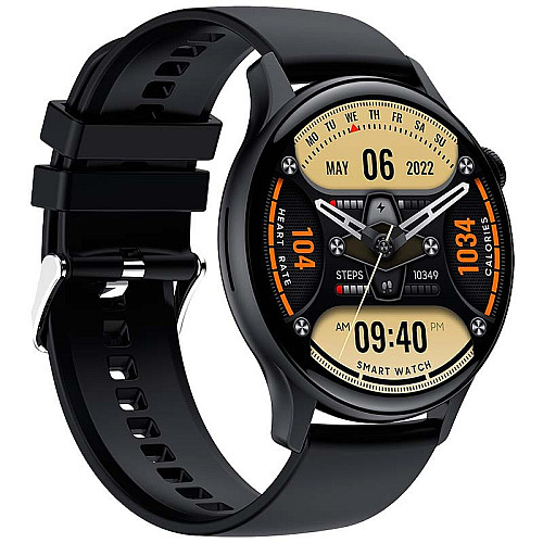 Смарт-часы Lemfo HK85 силиконовый ремешок Black (16721-hbr)