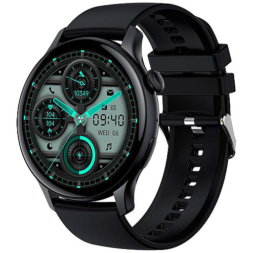 Смарт-часы Lemfo HK85 силиконовый ремешок Black (16721-hbr)