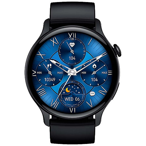 Смарт-часы Lemfo HK85 силиконовый ремешок Black (16721-hbr)