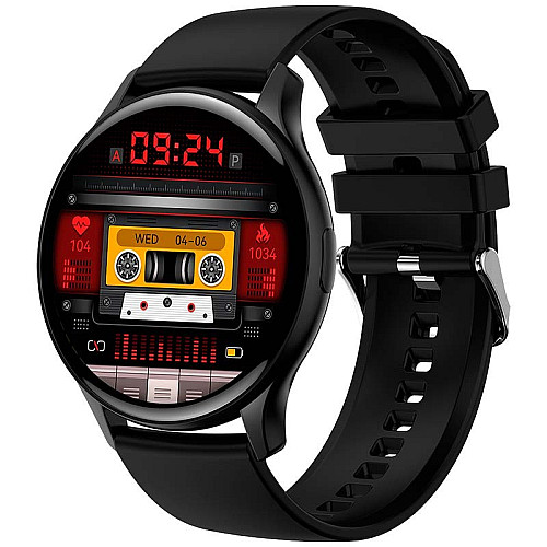 Смарт-часы Lemfo HK89 силиконовый ремешок Black (16722-hbr)