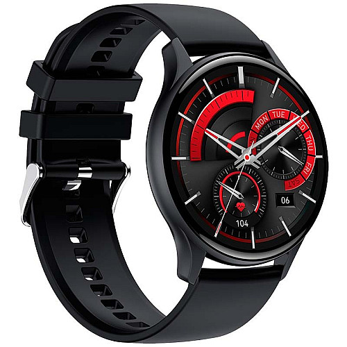 Смарт-часы Lemfo HK89 силиконовый ремешок Black (16722-hbr)