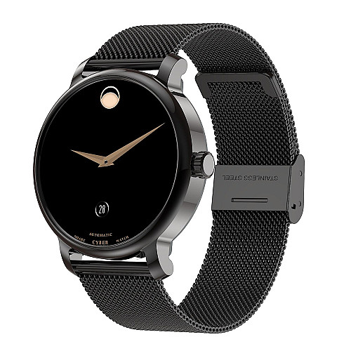 Смарт-часы Lemfo LF35/Y8 стальной ремешок Black (16726-hbr)