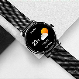 Смарт-часы Lemfo LF35/Y8 стальной ремешок Black (16726-hbr)