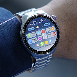 Смарт-годинники Lemfo LF38-Y13 сталевий ремінець Silver (16730-hbr)