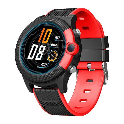 Смарт-часы детские Lemfo D36 4G с камерой силиконовый ремешок Black (16735-hbr)