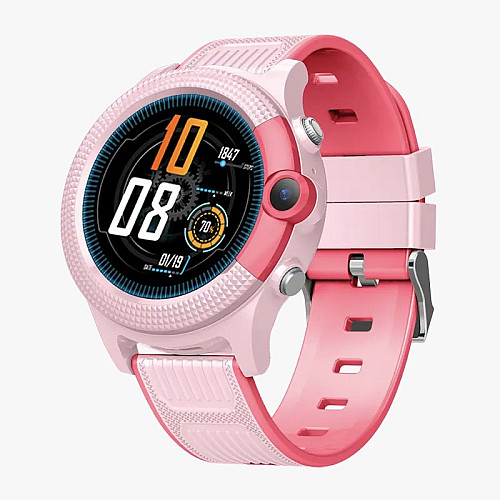 Смарт-часы детские Lemfo D36 4G с камерой силиконовый ремешок Pink (16736-hbr)