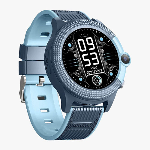 Смарт-часы детские Lemfo D36 4G с камерой силиконовый ремешок Blue (16737-hbr)