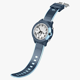 Смарт-годинники дитячі Lemfo D36 4G з камерою силіконовий ремінець Blue (16737-hbr)