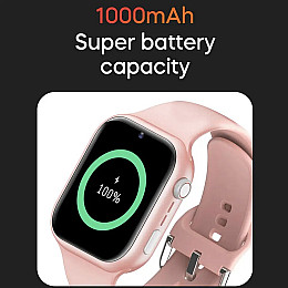 Смарт-годинники дитячі Lemfo K20 4G з камерою силіконовий ремінець Рожевий (16738-hbr)