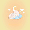 Фотоальбом EVG 10x15x56 BKM4656 Baby collage Blue (UA) (6239799)