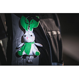 М'яка світловідбиваюча іграшка-талісман Зайчик Refloactive Зелений