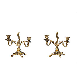 Набор Virtus Часы Mother With Angel 25 x 19см Два канделябра Lan Large 20 x 21см Золотистый (5753-4147SET)